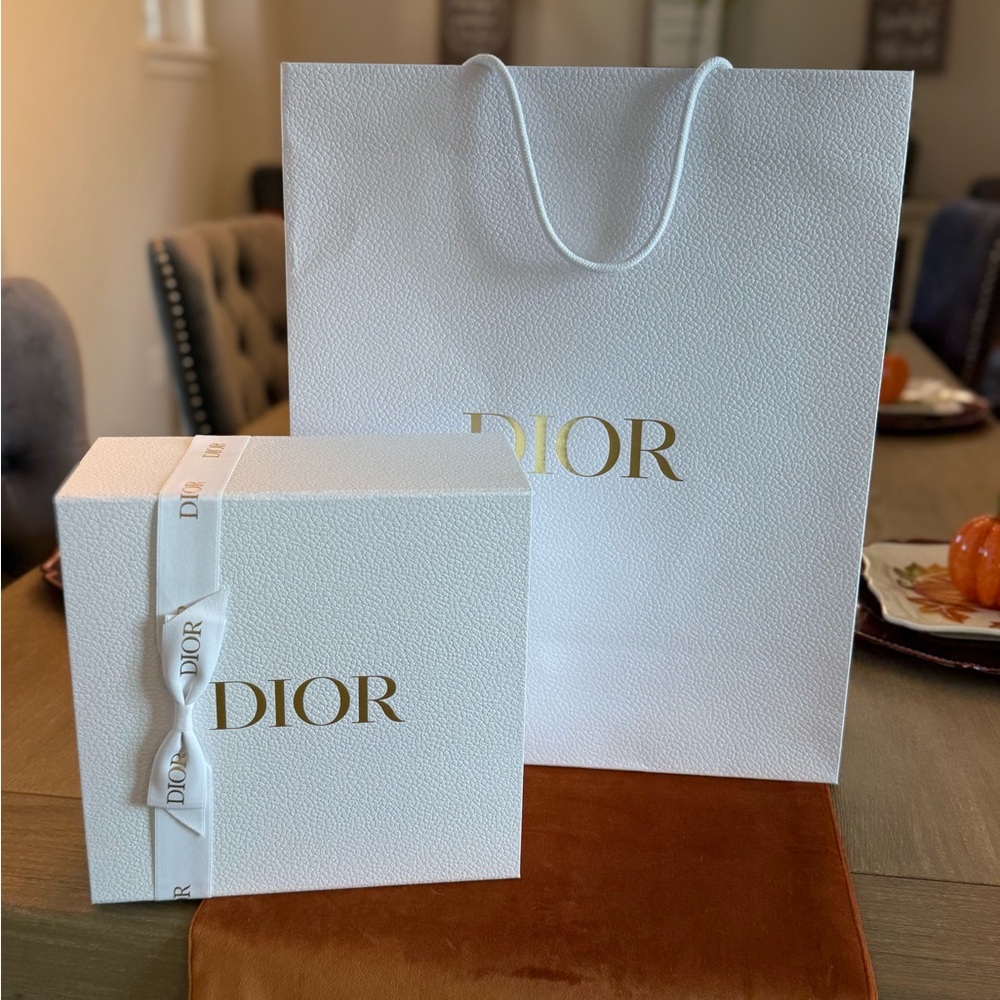 Medium to Large Dior White Paper bag. (Selling bag only)